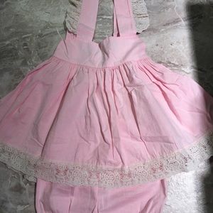 Sweet honey tunic with rompers size 4